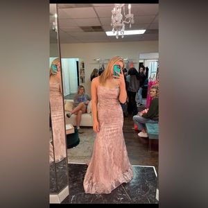 Sherri hill pastel pink prom dress